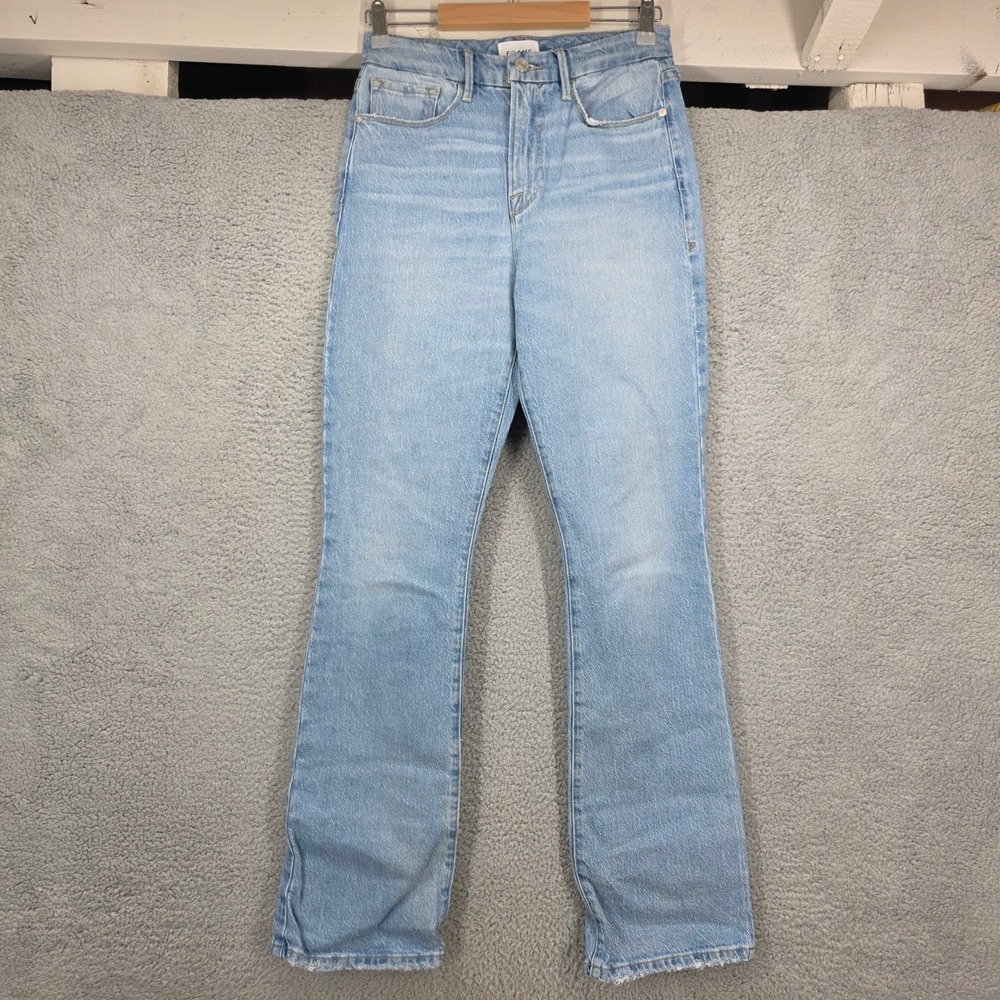 FRAME Demarco Flare Jeans‎ Light Wash Denim Women's Size 27 Blue